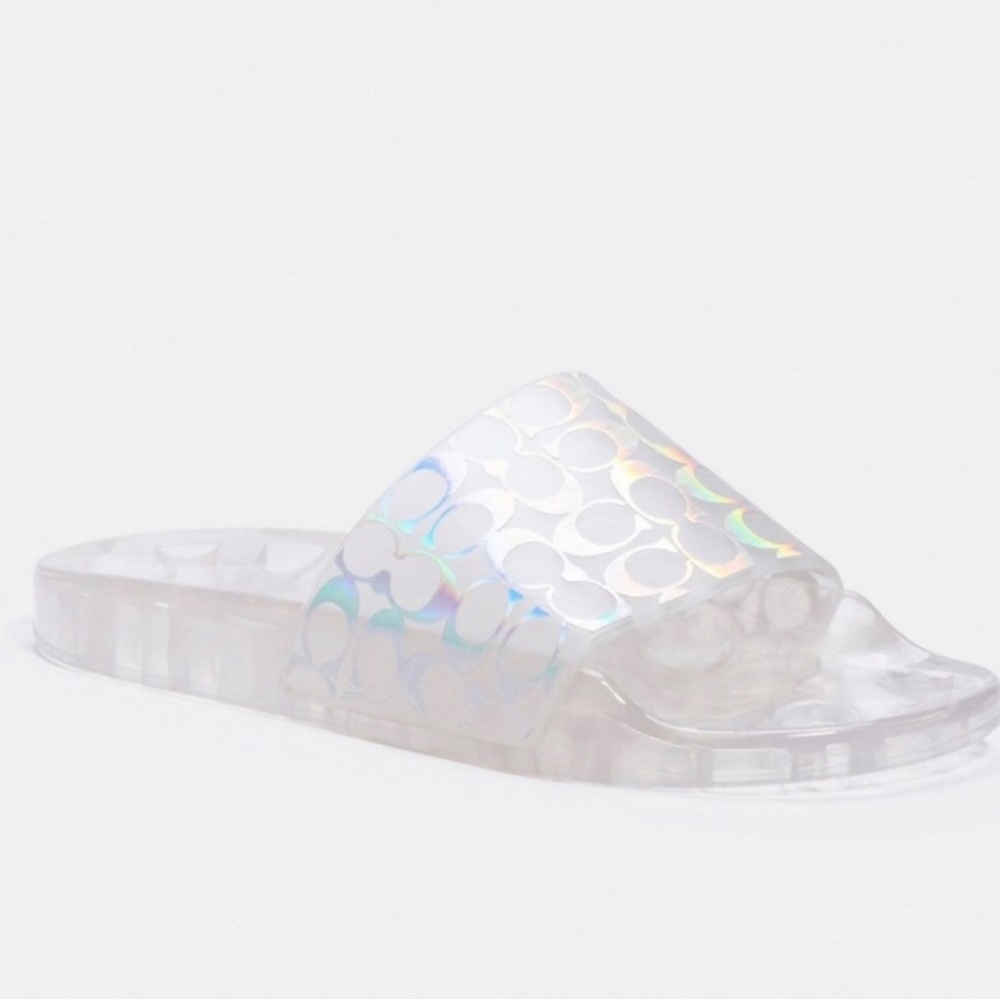 COACH IRIDESCENT SLIDES